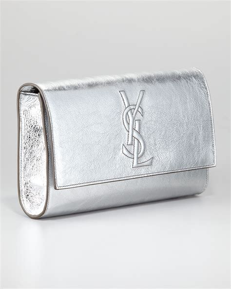 ysl silver clutch replica|small ysl clutch.